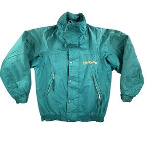 Vintage Honda GoldWing Jacket Mens Small Green Quilted Lined Made USA 80s Coat